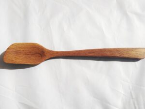 Left-handed Oak stir fry spoon SF14