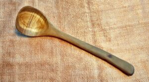 Small Lilac Wood Serving Scoop SS5
