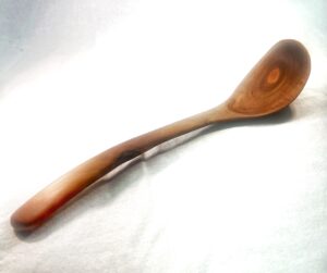 Large Left-handed Apple Wood Serving Spoon LH17