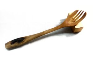 Lovely Lilac wood fork with interesting figuring in the handle NK2